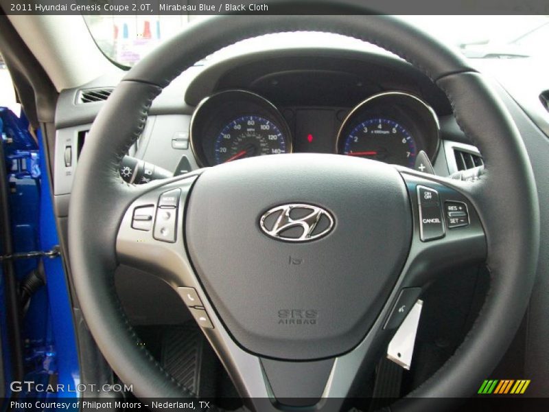 Mirabeau Blue / Black Cloth 2011 Hyundai Genesis Coupe 2.0T