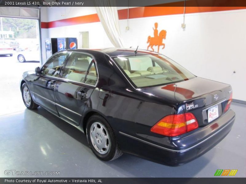 Blue Onyx Pearl / Ivory 2001 Lexus LS 430