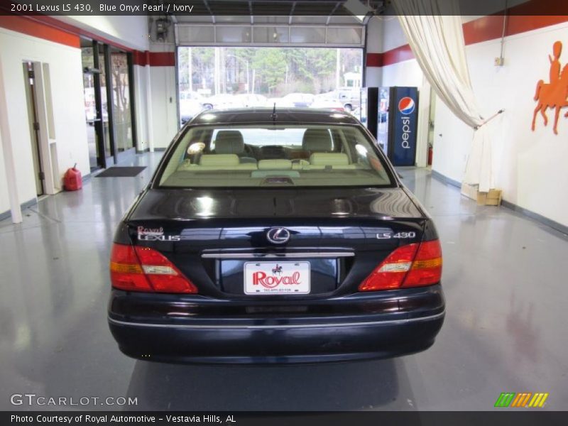 Blue Onyx Pearl / Ivory 2001 Lexus LS 430
