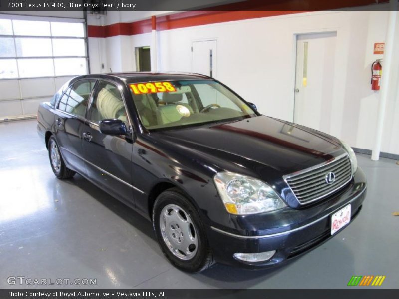 Blue Onyx Pearl / Ivory 2001 Lexus LS 430