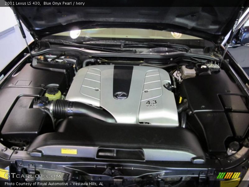 Blue Onyx Pearl / Ivory 2001 Lexus LS 430