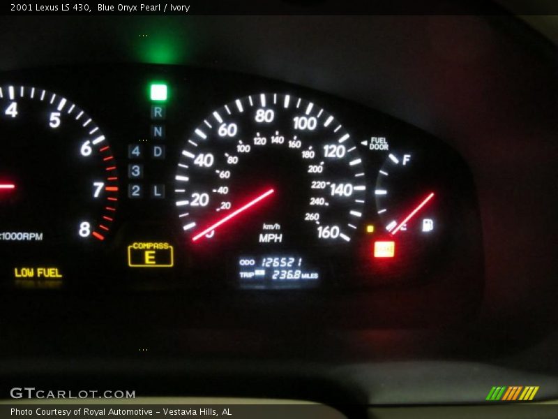 Blue Onyx Pearl / Ivory 2001 Lexus LS 430