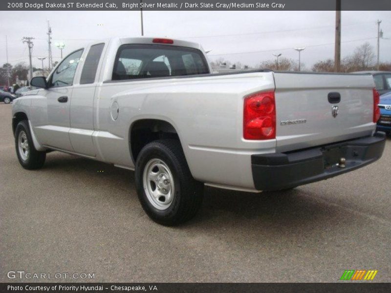 Bright Silver Metallic / Dark Slate Gray/Medium Slate Gray 2008 Dodge Dakota ST Extended Cab