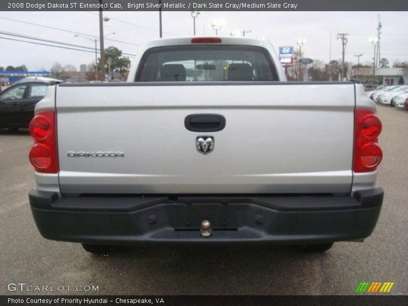 Bright Silver Metallic / Dark Slate Gray/Medium Slate Gray 2008 Dodge Dakota ST Extended Cab