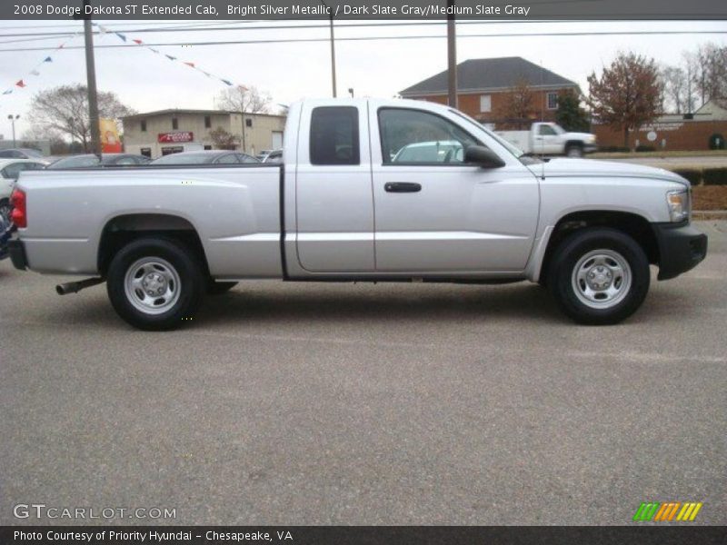 Bright Silver Metallic / Dark Slate Gray/Medium Slate Gray 2008 Dodge Dakota ST Extended Cab