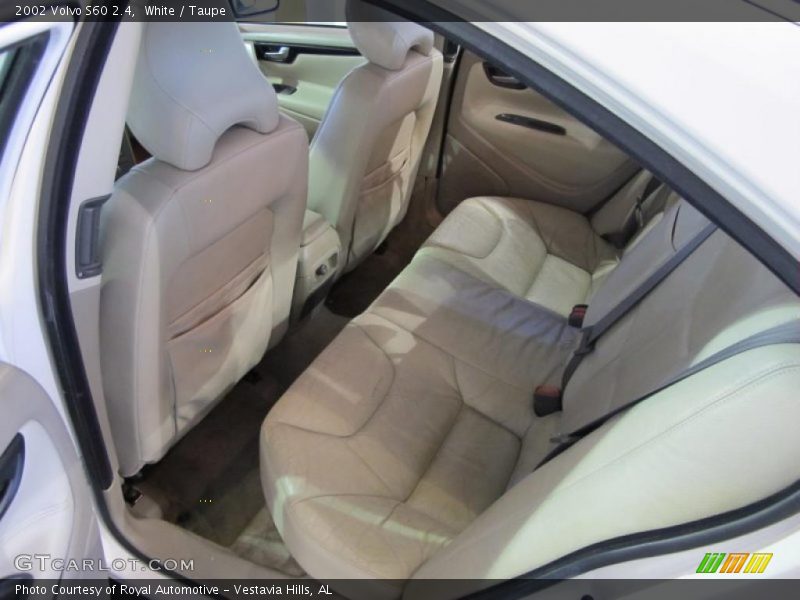 White / Taupe 2002 Volvo S60 2.4