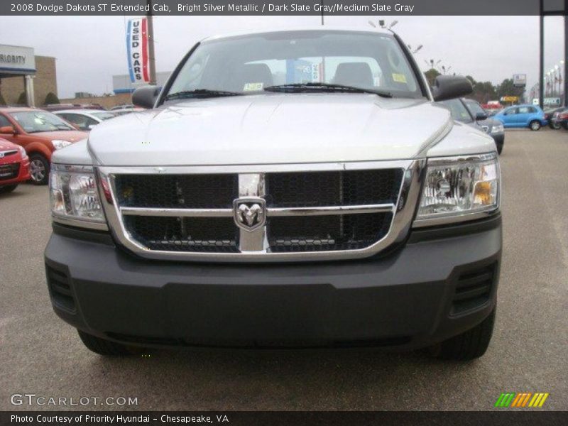 Bright Silver Metallic / Dark Slate Gray/Medium Slate Gray 2008 Dodge Dakota ST Extended Cab