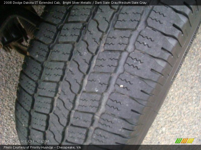Bright Silver Metallic / Dark Slate Gray/Medium Slate Gray 2008 Dodge Dakota ST Extended Cab