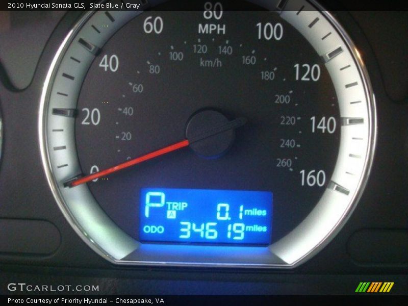 Slate Blue / Gray 2010 Hyundai Sonata GLS