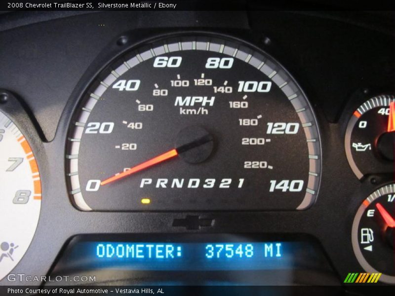 Silverstone Metallic / Ebony 2008 Chevrolet TrailBlazer SS