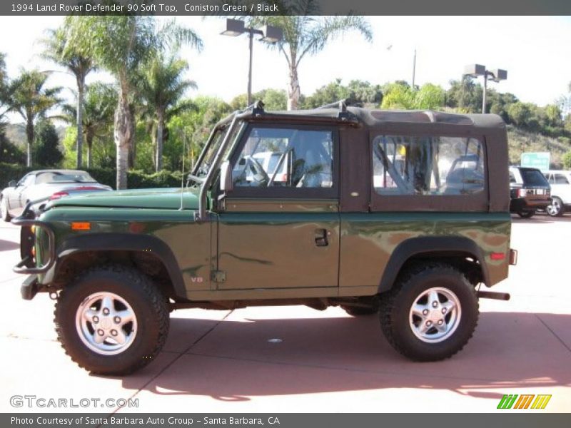 Coniston Green / Black 1994 Land Rover Defender 90 Soft Top