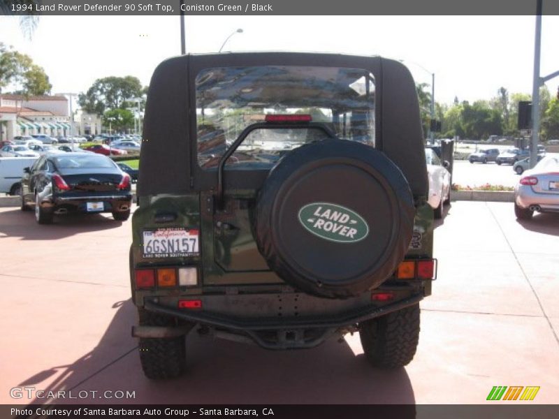 Coniston Green / Black 1994 Land Rover Defender 90 Soft Top
