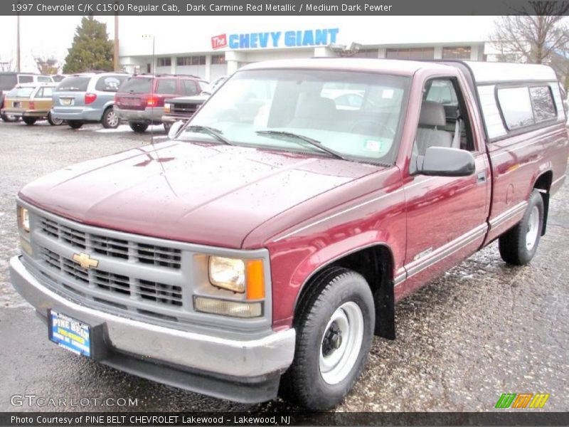 Dark Carmine Red Metallic / Medium Dark Pewter 1997 Chevrolet C/K C1500 Regular Cab