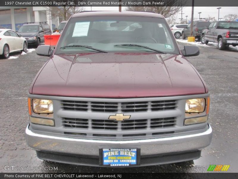 Dark Carmine Red Metallic / Medium Dark Pewter 1997 Chevrolet C/K C1500 Regular Cab