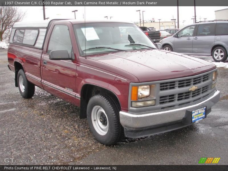 Dark Carmine Red Metallic / Medium Dark Pewter 1997 Chevrolet C/K C1500 Regular Cab