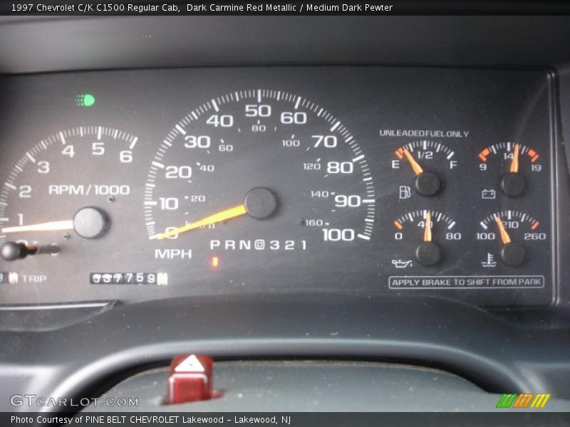 Dark Carmine Red Metallic / Medium Dark Pewter 1997 Chevrolet C/K C1500 Regular Cab