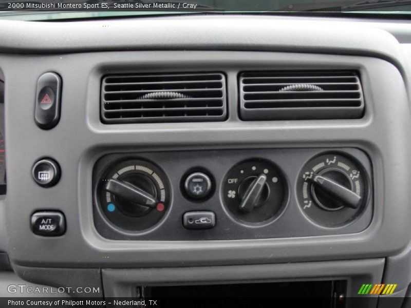 Controls of 2000 Montero Sport ES