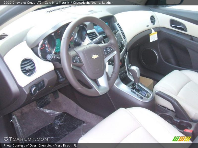Cocoa/Light Neutral Leather Interior - 2011 Cruze LTZ 