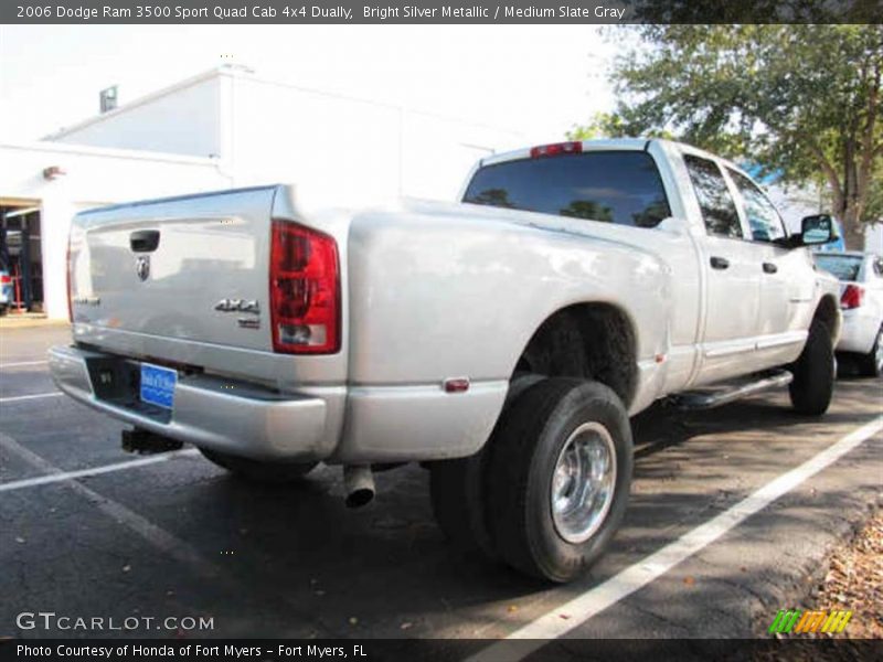 Bright Silver Metallic / Medium Slate Gray 2006 Dodge Ram 3500 Sport Quad Cab 4x4 Dually