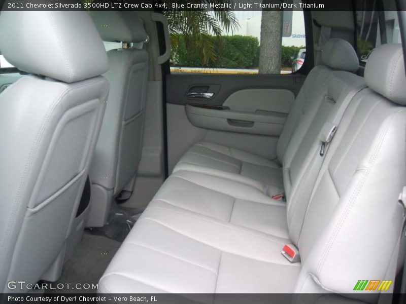 Blue Granite Metallic / Light Titanium/Dark Titanium 2011 Chevrolet Silverado 3500HD LTZ Crew Cab 4x4
