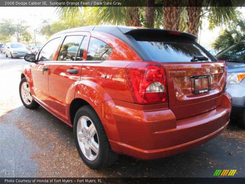 Sunburst Orange Pearl / Dark Slate Gray 2008 Dodge Caliber SE
