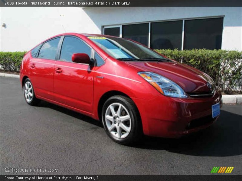 Barcelona Red Metallic / Dark Gray 2009 Toyota Prius Hybrid Touring