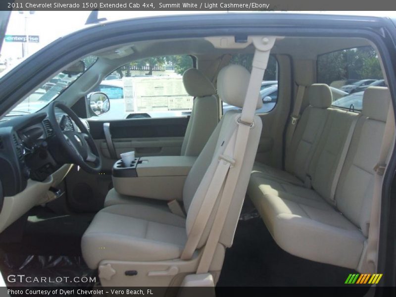  2011 Silverado 1500 Extended Cab 4x4 Light Cashmere/Ebony Interior