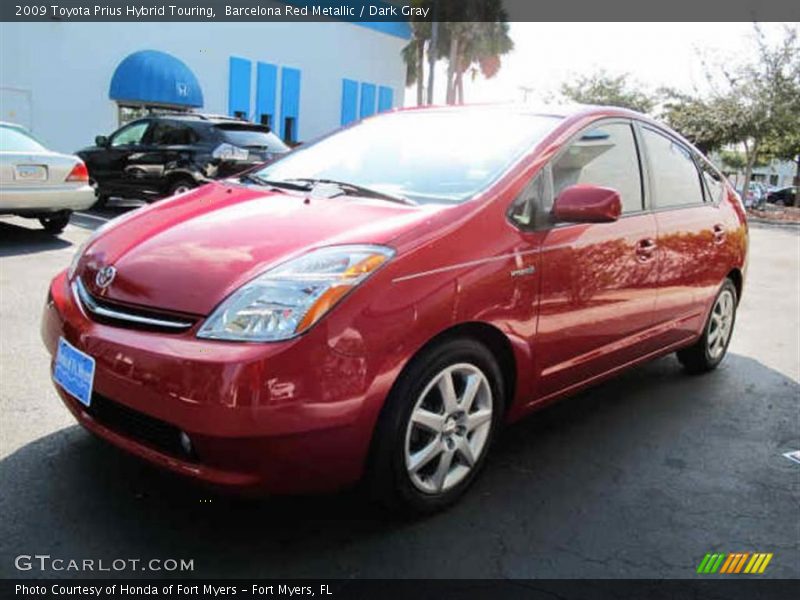 Barcelona Red Metallic / Dark Gray 2009 Toyota Prius Hybrid Touring