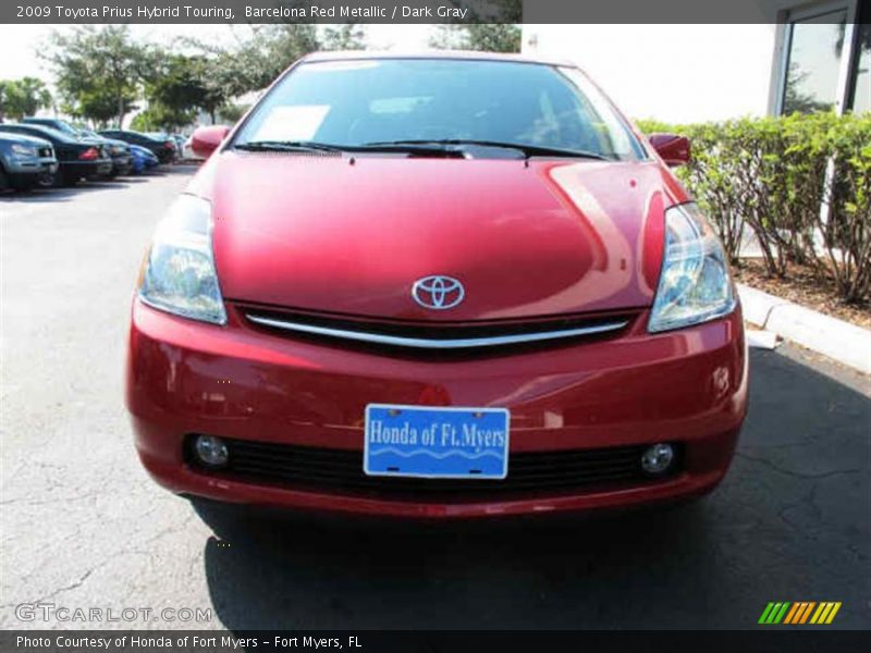 Barcelona Red Metallic / Dark Gray 2009 Toyota Prius Hybrid Touring