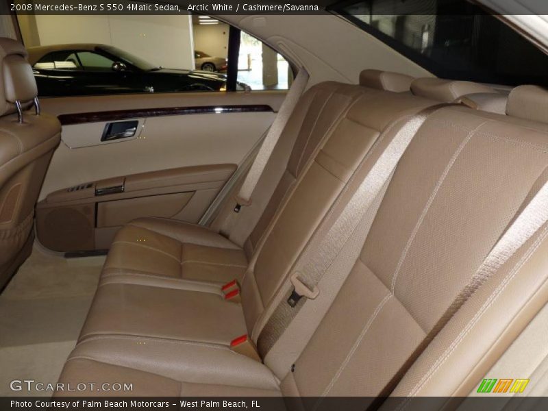 Arctic White / Cashmere/Savanna 2008 Mercedes-Benz S 550 4Matic Sedan