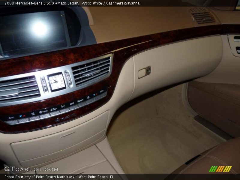 Arctic White / Cashmere/Savanna 2008 Mercedes-Benz S 550 4Matic Sedan
