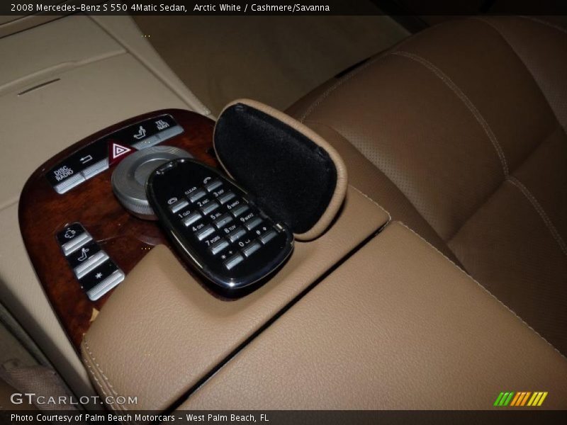 Arctic White / Cashmere/Savanna 2008 Mercedes-Benz S 550 4Matic Sedan