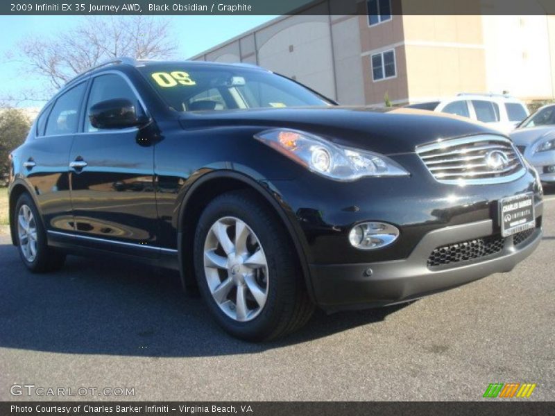 Black Obsidian / Graphite 2009 Infiniti EX 35 Journey AWD