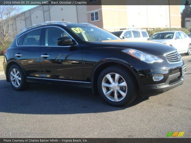 Black Obsidian / Graphite 2009 Infiniti EX 35 Journey AWD