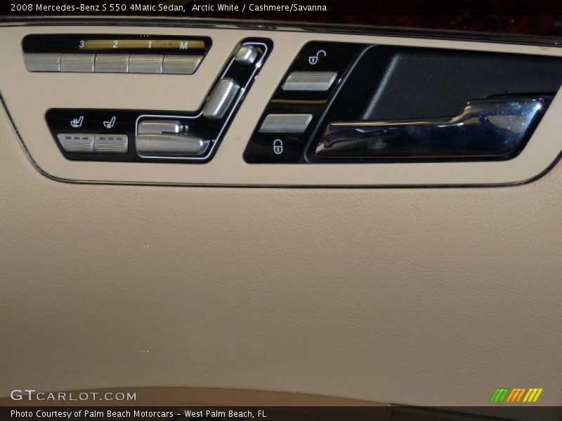 Arctic White / Cashmere/Savanna 2008 Mercedes-Benz S 550 4Matic Sedan