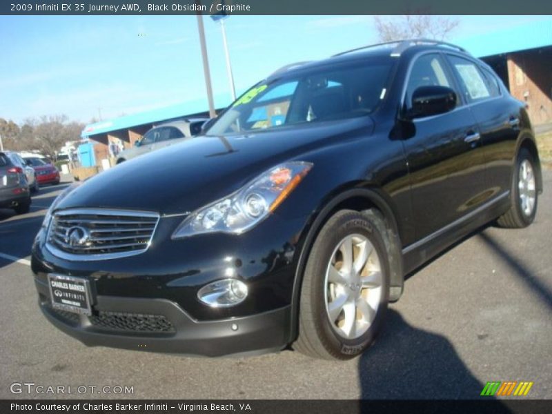 Black Obsidian / Graphite 2009 Infiniti EX 35 Journey AWD