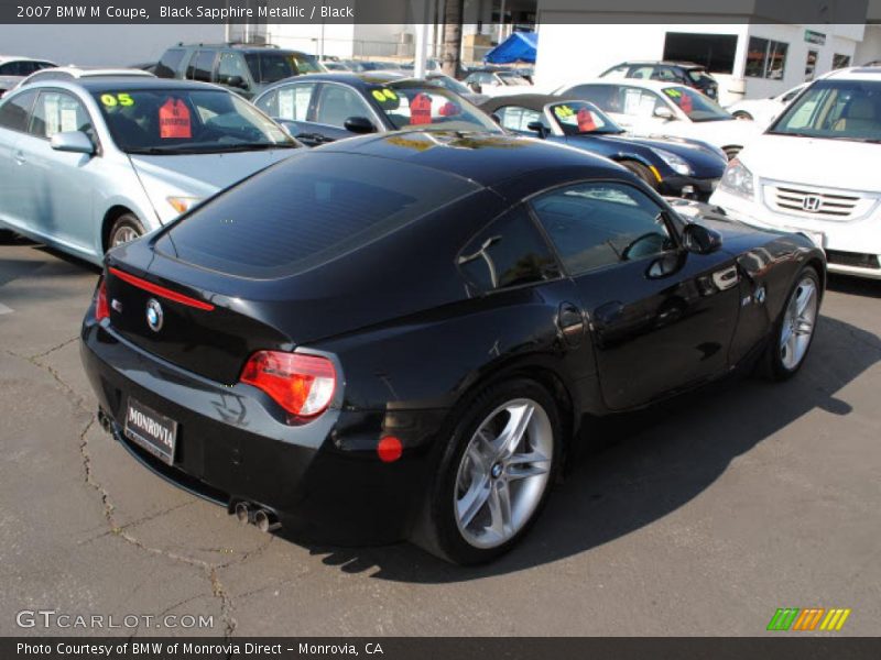 Black Sapphire Metallic / Black 2007 BMW M Coupe