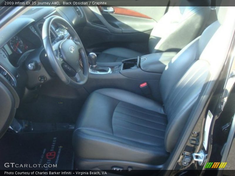  2009 EX 35 Journey AWD Graphite Interior