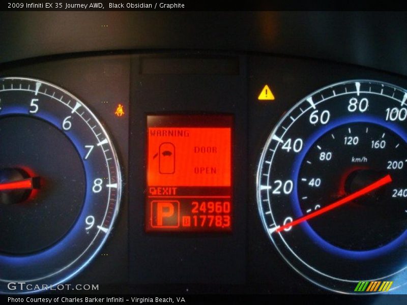 Black Obsidian / Graphite 2009 Infiniti EX 35 Journey AWD