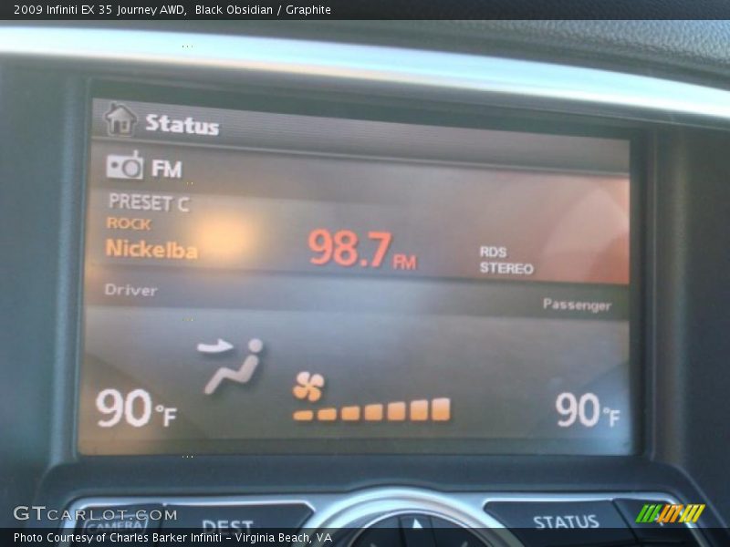 Black Obsidian / Graphite 2009 Infiniti EX 35 Journey AWD