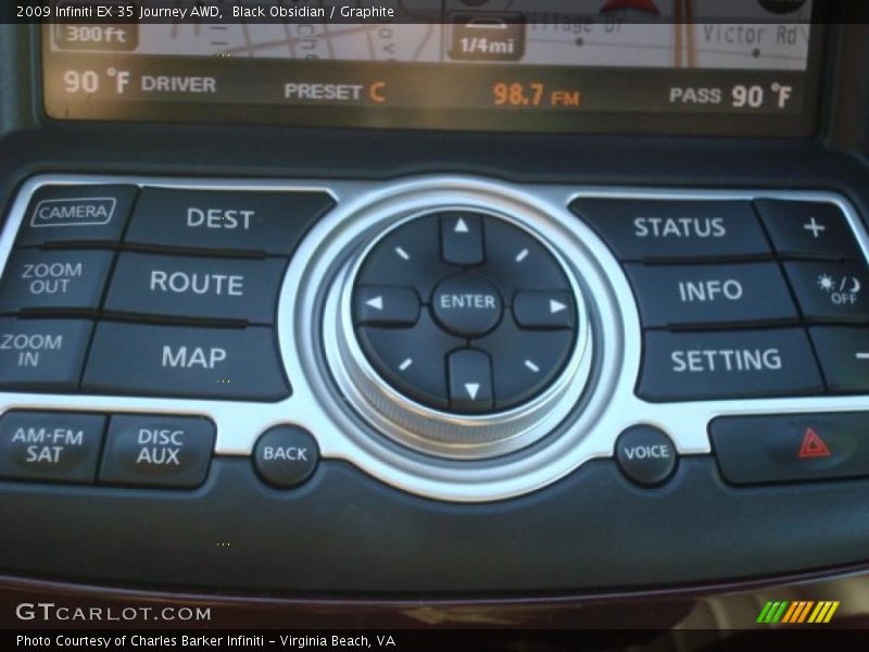 Controls of 2009 EX 35 Journey AWD