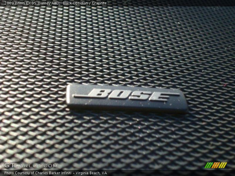 Black Obsidian / Graphite 2009 Infiniti EX 35 Journey AWD