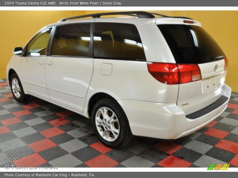 Arctic Frost White Pearl / Stone Gray 2004 Toyota Sienna XLE AWD