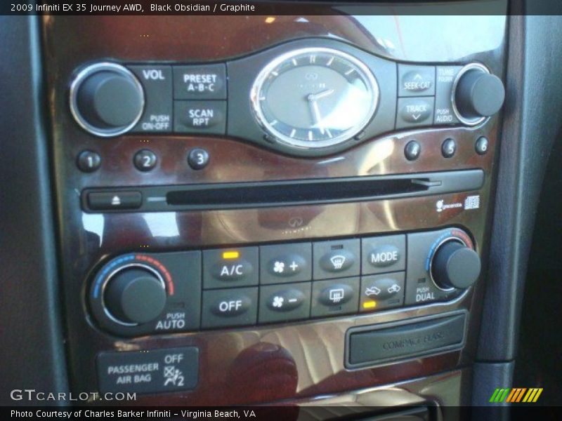 Controls of 2009 EX 35 Journey AWD