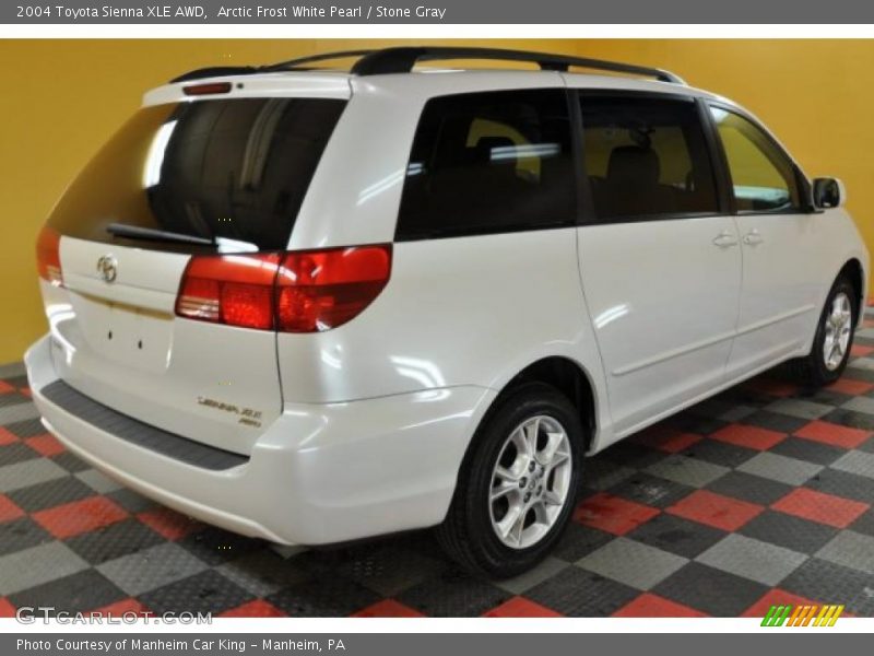 Arctic Frost White Pearl / Stone Gray 2004 Toyota Sienna XLE AWD