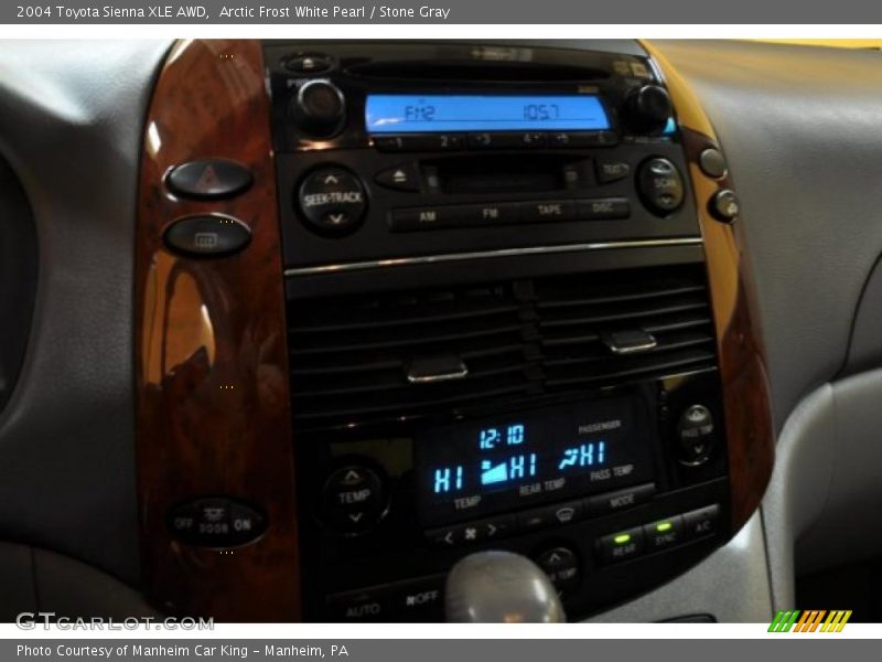 Arctic Frost White Pearl / Stone Gray 2004 Toyota Sienna XLE AWD