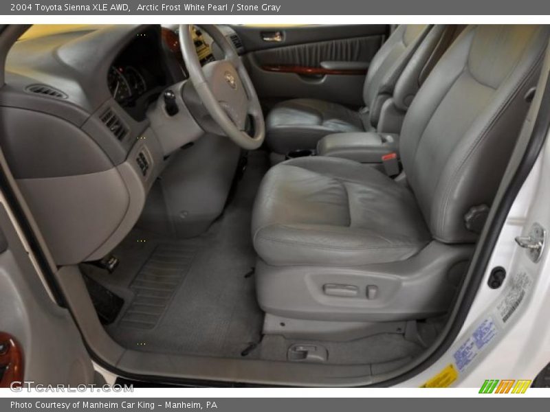 Arctic Frost White Pearl / Stone Gray 2004 Toyota Sienna XLE AWD