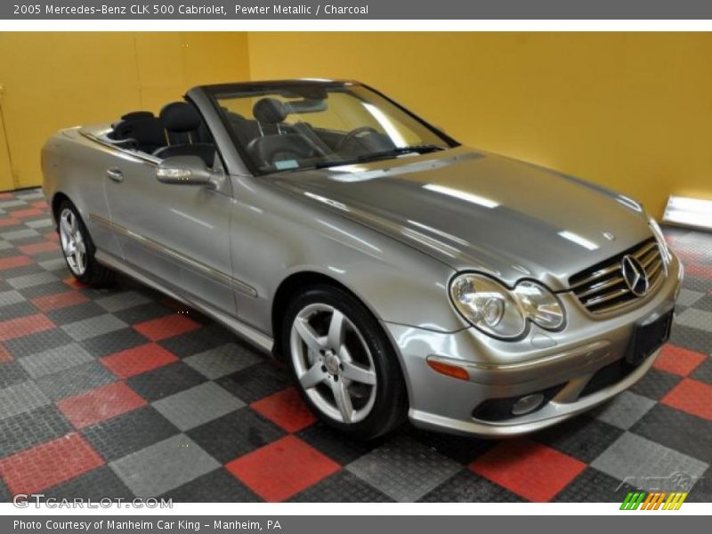 Pewter Metallic / Charcoal 2005 Mercedes-Benz CLK 500 Cabriolet