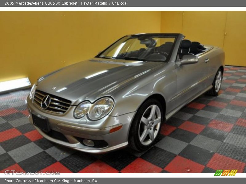 Pewter Metallic / Charcoal 2005 Mercedes-Benz CLK 500 Cabriolet