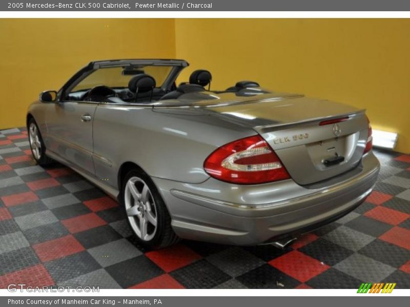 Pewter Metallic / Charcoal 2005 Mercedes-Benz CLK 500 Cabriolet